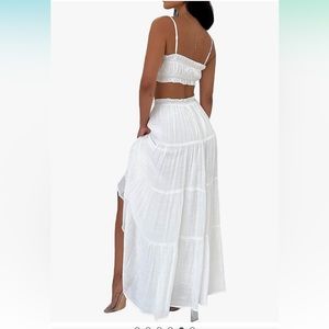 Women 2 Piece Skirt Set Boho Clothing Summer